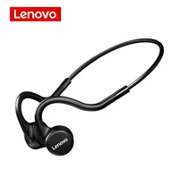lenovo x5 wireless bt headphone bone conduction earphone with ipx8 waterproof level enc noise reduction 8gb memory black