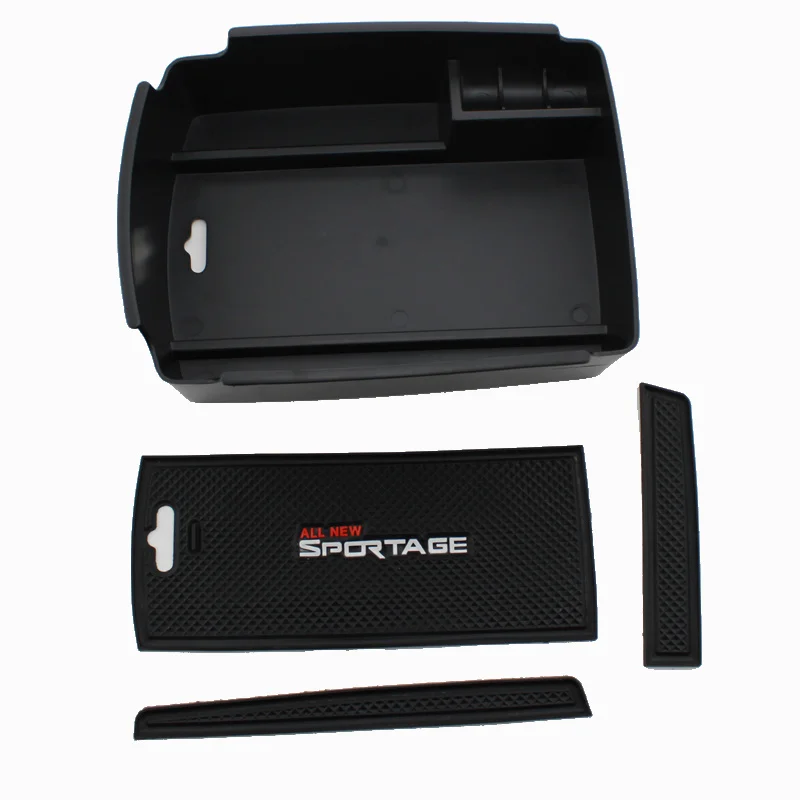 1 PCS/set Car ABS Central Armrest Storage Box Container Holder Tray For KIA All New Sportage QL KX5 2016 - 2020 AT Accessories | Автомобили