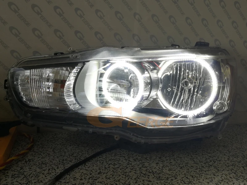 Для Mitsubishi Lancer 2008 2015 галогенный светильник отличный ультра яркий SMD LED ангельские
