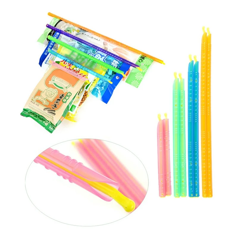 

2021 8 Fresh-Keeping Sealing Rods for Food Bags with Rod-Type Sealing Clips Kitchen Food Preservation Clip