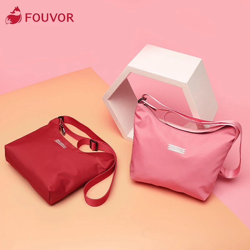 

Fouvor 2021 new Small fresh mini bag female bag simple messenger bag girls canvas shoulder bag 2957-03