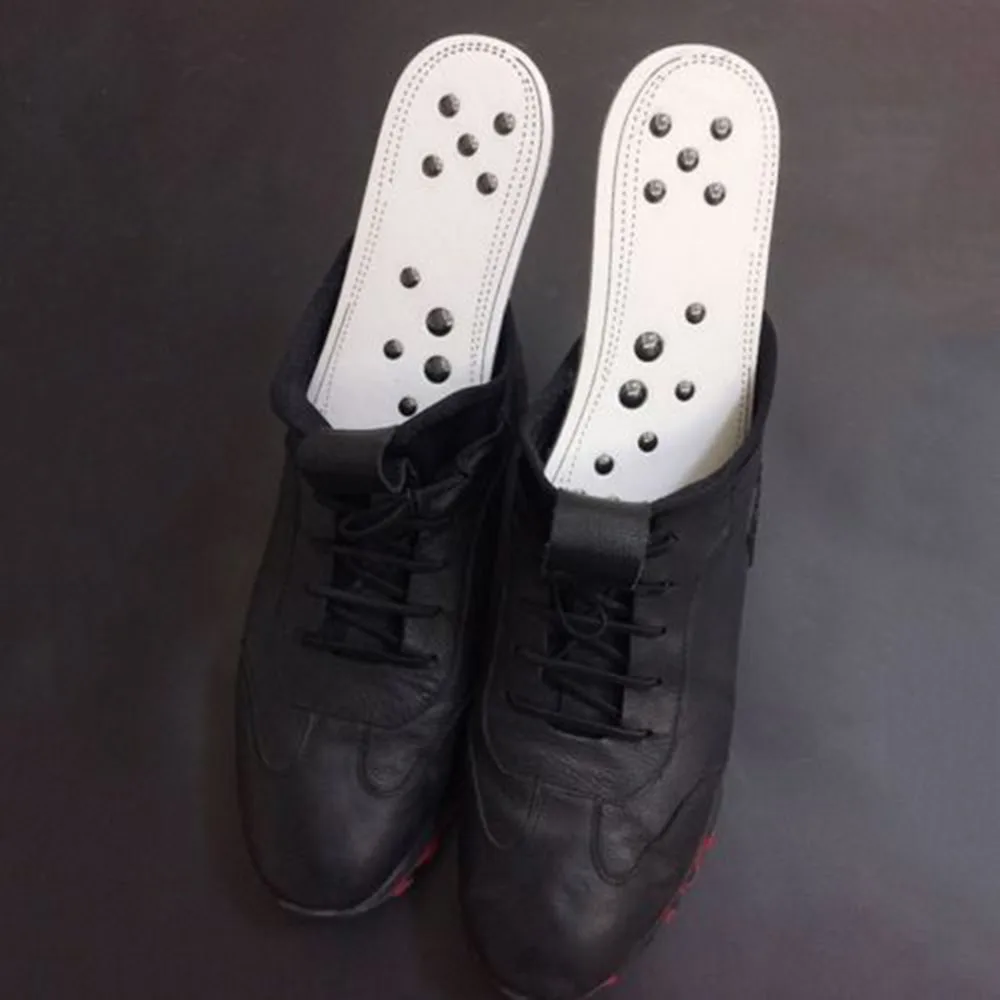 Новая Горячая 1 пара акупрессур магнитный массаж потеря веса терапия для