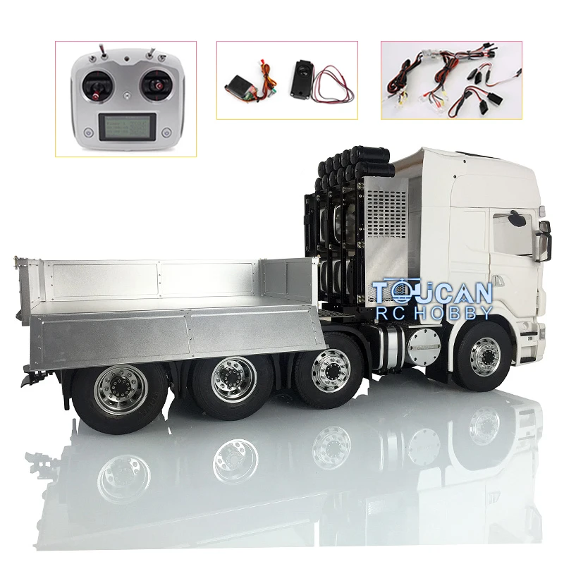 LESU 1/14 Remote Control Truck Metal 8*8 Chassis Hercules Car Hopper Sound Radio ESC for DIY Scania RC Tractor THZH0627-SMT3 | Игрушки и