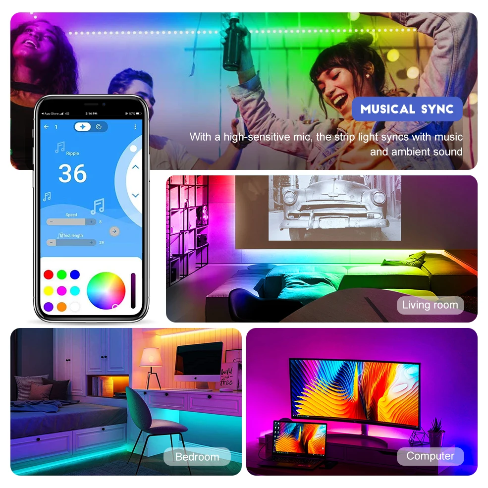 WS2812b Светодиодные ленты контроллер Bluetooth SP608E SP601E SP107E 1/2/8 Выход WS2811 SK6812 адресуемых
