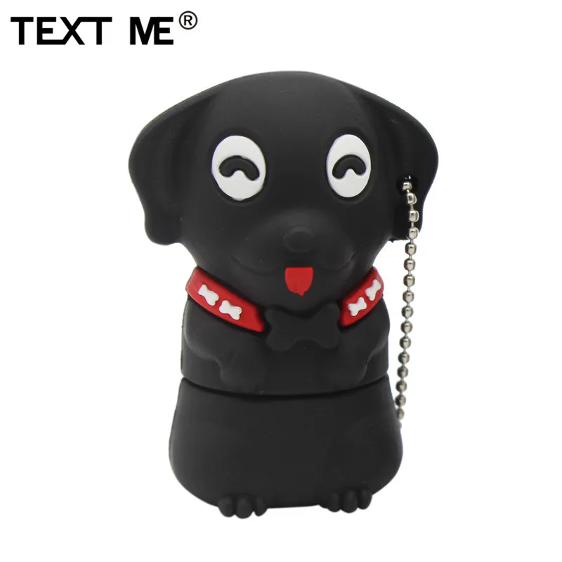 TEXT ME 64 Гб мультфильм Мини собака usb флеш-накопитель usb 2,0 4 ГБ 8 ГБ 16 ГБ 32 ГБ флешка, подарок U диск