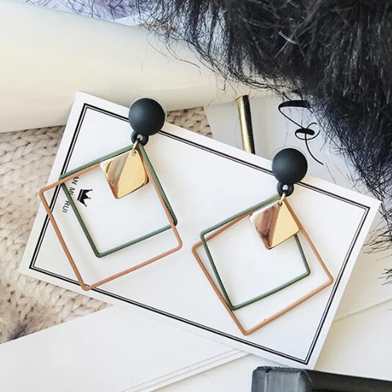 Новые модные круглые серьги для женщин Висячие стильные ювелирные изделия