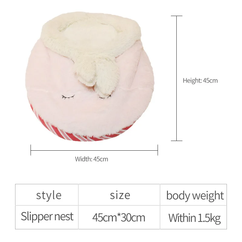 Теплые домашние тапочки для маленьких питомцев щенков кошек зимние пушистые