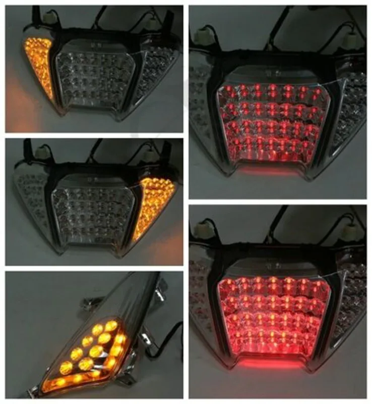 

Motorcycle Integrated Brake Tail Light Turn Signals For Yamaha TMAX 500 2008-2011 2009 2010