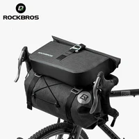 rockbros waterproof bicycle bags big capacity mtb road cycling handlebar bags front frame tube trunk pannier bike accessories