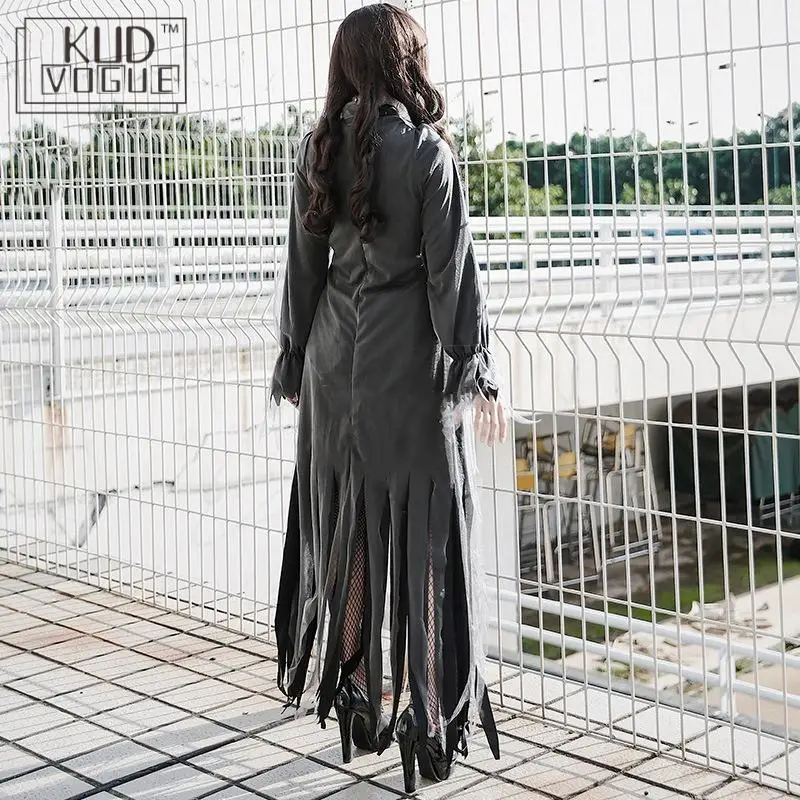 Платье на Хэллоуин женский призрак Невеста зомби косплей с шеи одежда бар