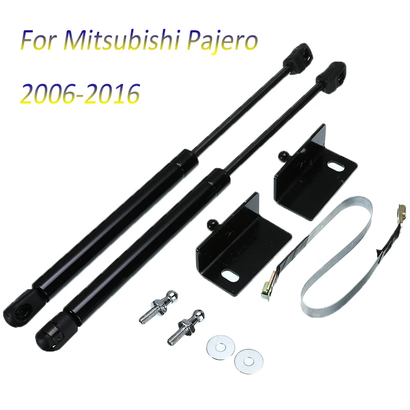 A Для Mitsubishi Pajero автомобиля спереди двигатель стойки бара капюшон шок пневматическая распорка подъемника Поддержка 2006 2007 2008 2009 2010 2011 2012 13 14 15 - Цвет: A