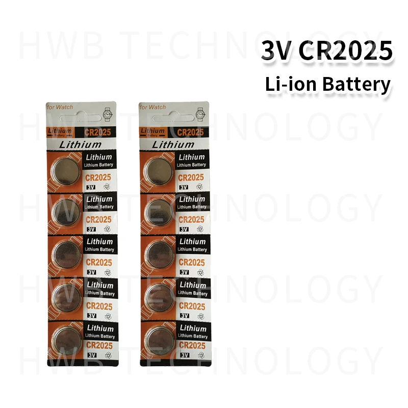 20 шт. 3 в CR2025 ECR2025 DL2025 BR2025 2025 KCR2025 L12 кнопочный элемент 3 в литиевая батарея для часов, COSMOSNEWLAND батарея