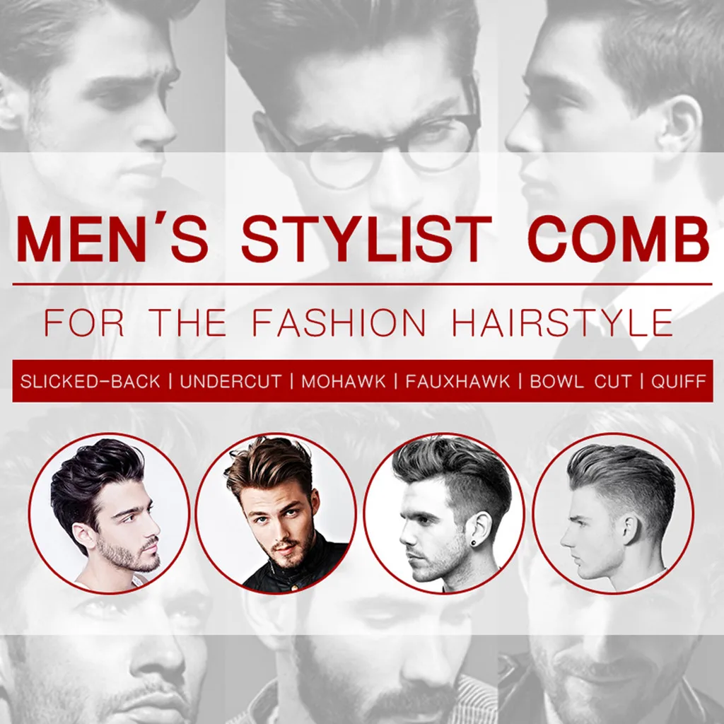 1 шт. Мужская расческа пластиковая профессиональная для волос грязных скорпионов