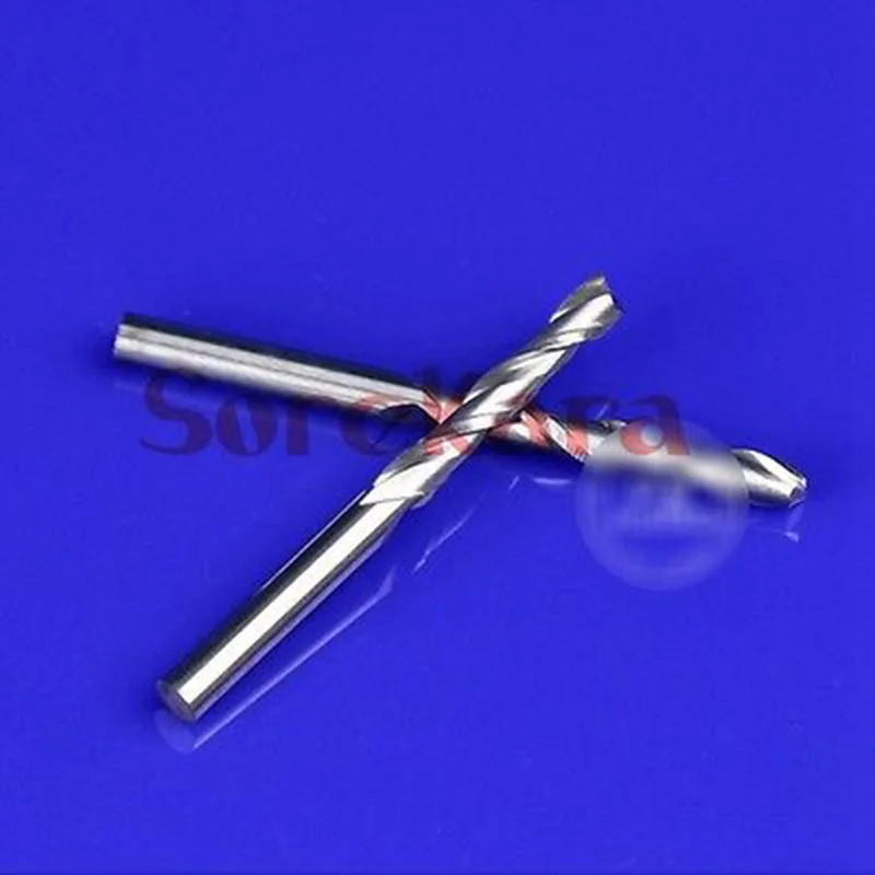 Твердосплавные концевые фрезы с двумя канавками 3 175*1*6 мм|spiral flute|cutter router bitcnc bit