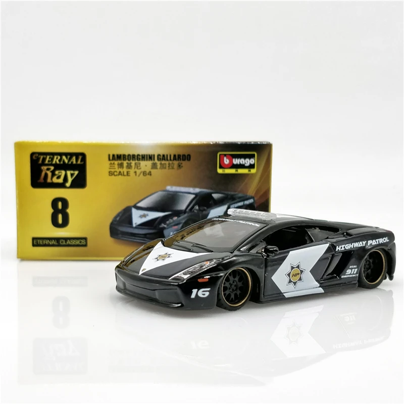 1:64 весы Bburago вечная классика Lamborghini Gallardo полиции мальчик литые игрушки