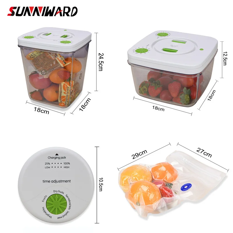 Vacuum Fresh Box kitchen Storage Containers Microwave Oven Lunch Refrigerator Accept Fruits Seal Up Food Level | Бытовая техника