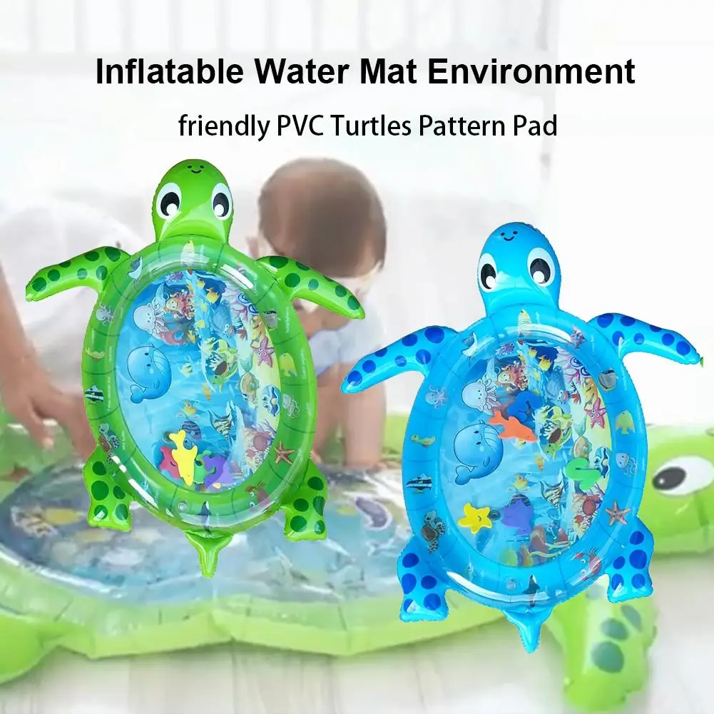 Детский надувной коврик для игры в воду детский животик игровой детей забавный