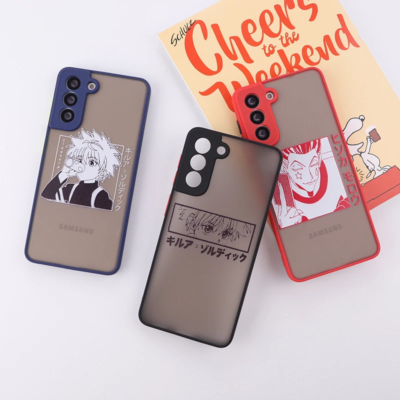 

Cartoon Hunter X Hunter Killua Phone Cover For Samsung Galaxy A30 A50 A70 A71 A51 A52 S8 S9 S10 S10P S21 Clear Matte Phone Case