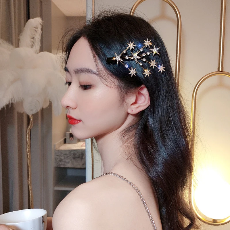 

Fashion Rhinestone Crystal Hair Clip Set For Women Girl Pearl Hairpin Clip For Hair Korea Hair Accessories 2022 Trend Jewelry