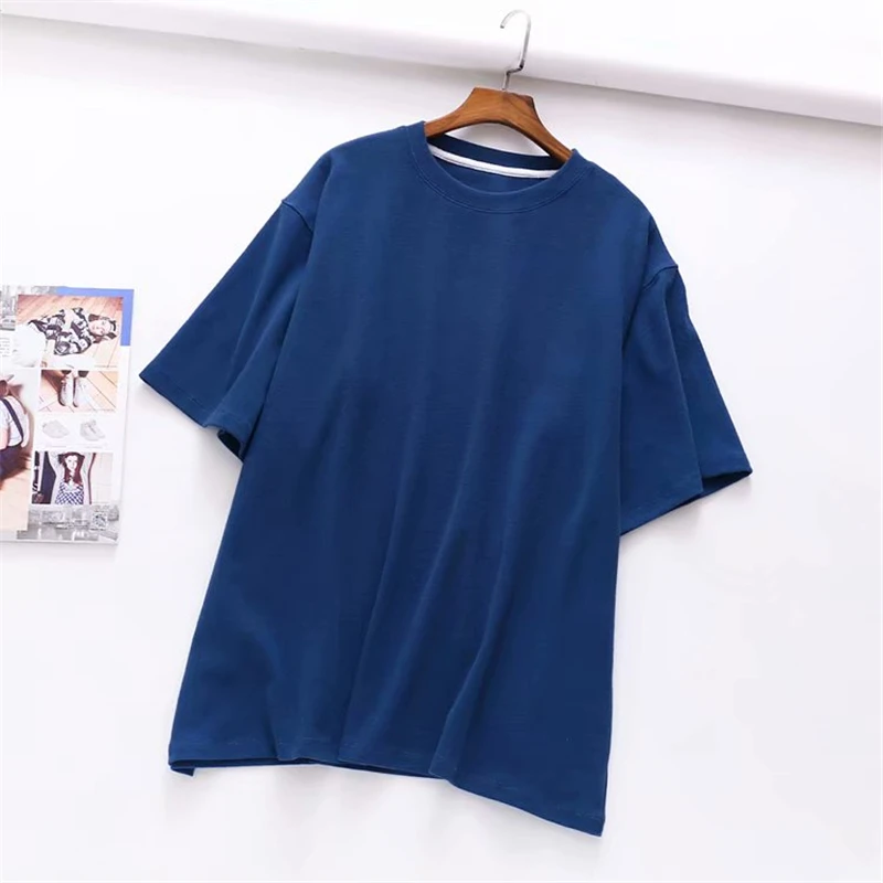 Женские футболки с длинным рукавом STVY повседневные свободные Харадзюку из 100%