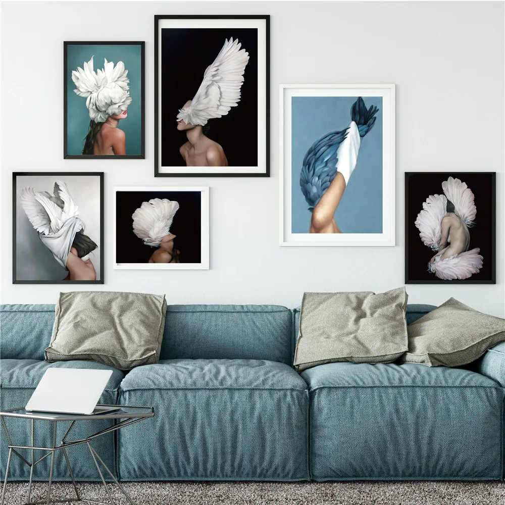 Холст постер из шелковой ткани красивые волосы красочные классические стильные