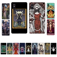 fhnblj hecate tarot card triple moon goddess phone case for xiaomi mi 8 9 10 lite pro 9se 5 6 x max 2 3 mix2s f1