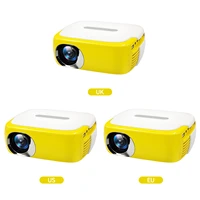 new portable high definition 1080p display supported small movie projector for home multiple types of ports easy to focusing