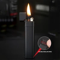 mini thin square strip gas lighters flint metal funny unusual lighter smoking accessories gadgets for men