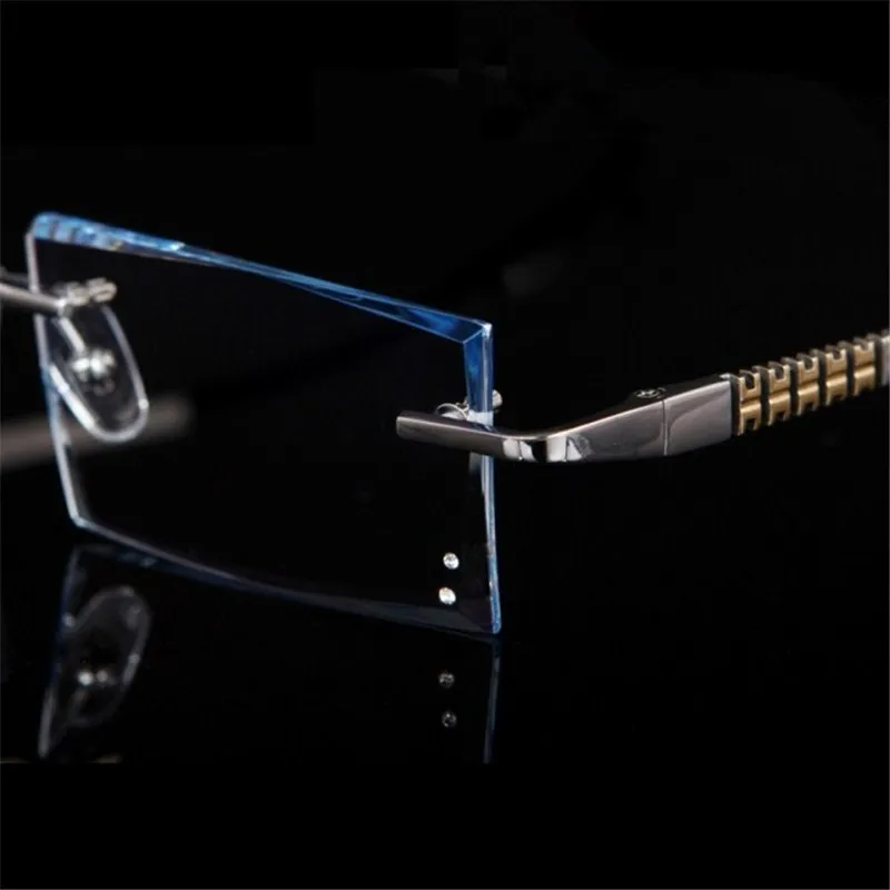 

Rimless Glasses Prescription Glasses Titanium Frame Men's Optical Glasses Myopia Hyperopia Progressive Prescription 88