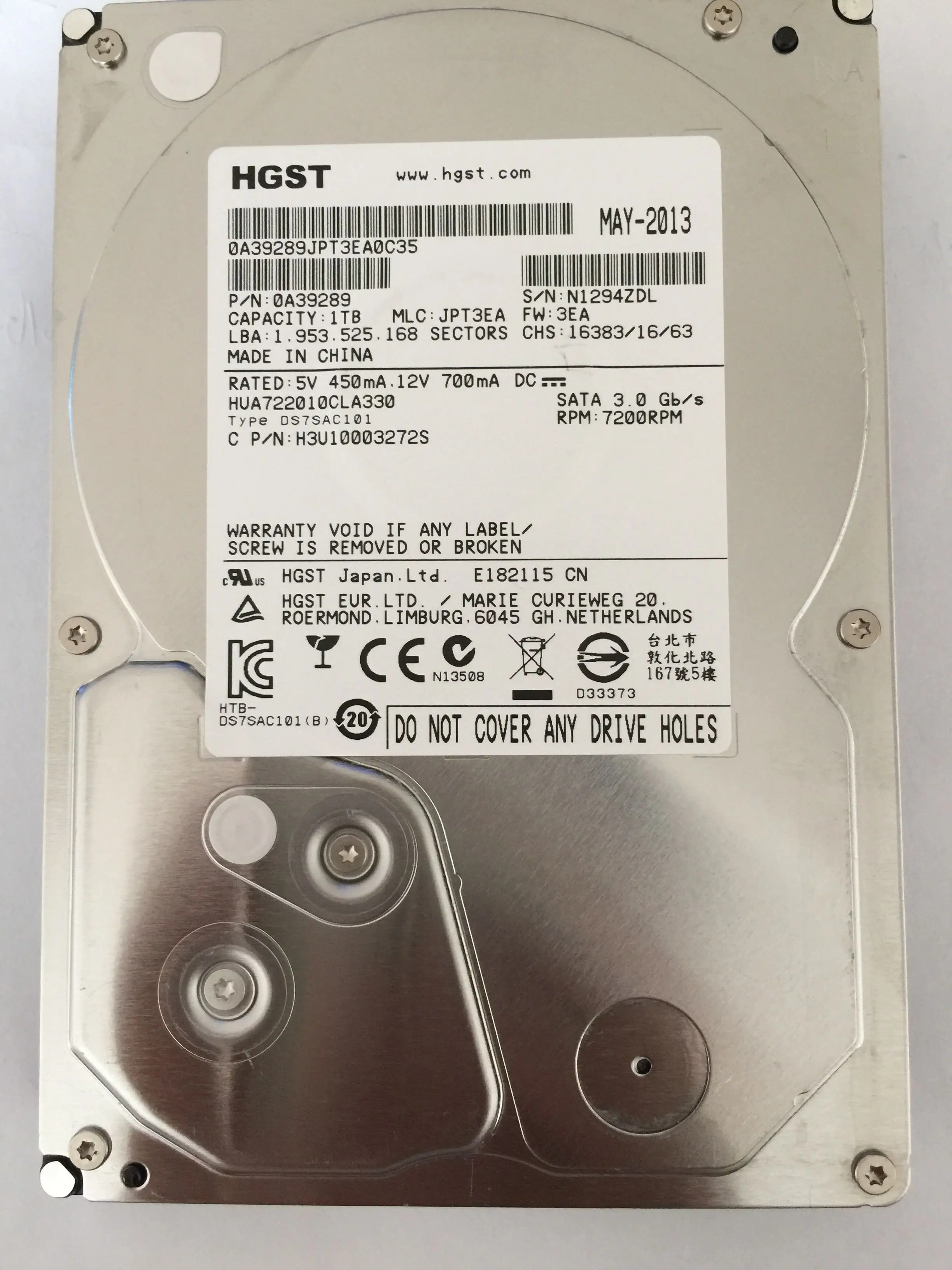 1T 7K2000 серия HUA722010CLA330 корпоративный серверный жесткий диск | Мобильные телефоны и