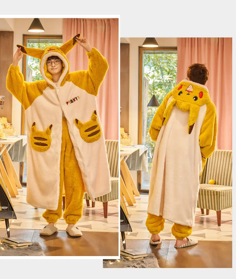 

Women Men Couples Long Robe Warm Super Soft Flannel Coral Fleece Elegant Kimono Bathrobe Female Dressing Gown Robes Pijamas