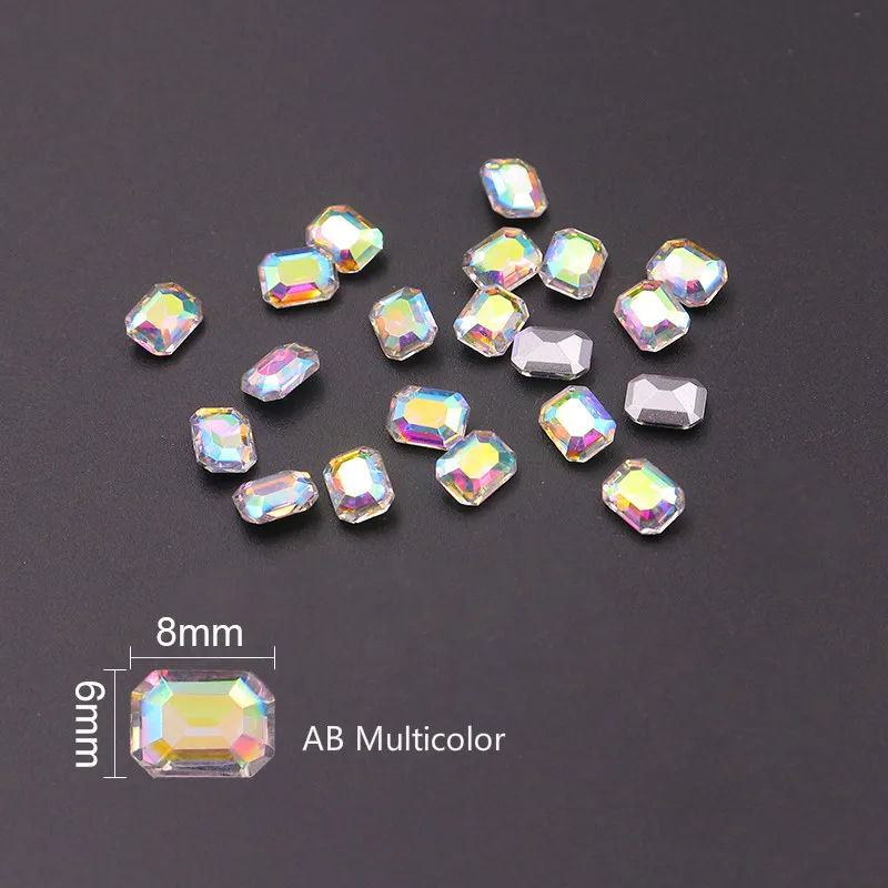10 шт. Кристаллы Новый дизайн кристаллы для ногтей плоские Стразы художественное