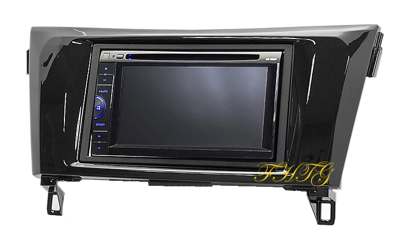 Автомобильная Радио фасция Dash Kit подходит для 2014 Nissan X Trail/Qashqai 2DIN (UV Black) двойная Din