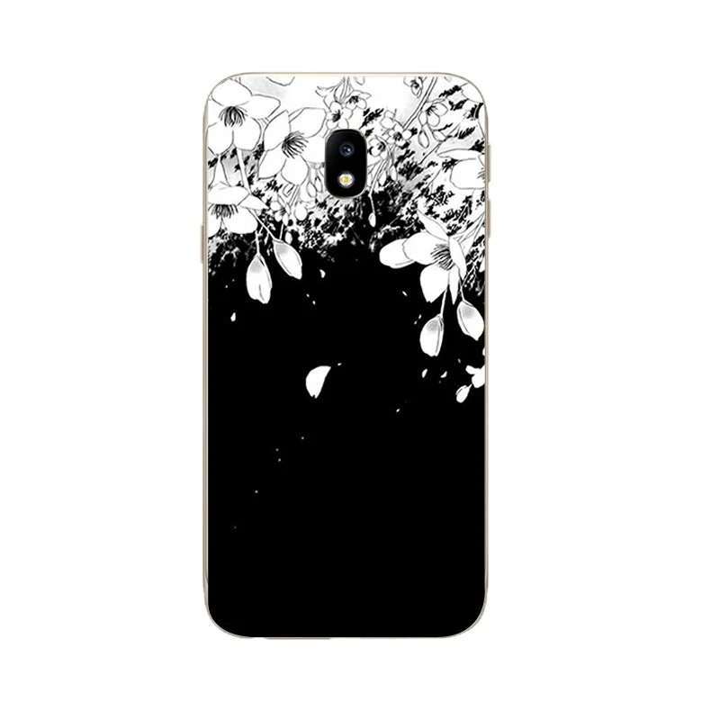 Чехлы из ТПУ для Samsung Galaxy S8/S8 Plus чехол телефона J3 J5 J7 2017 Prime черный и белый узор|case for