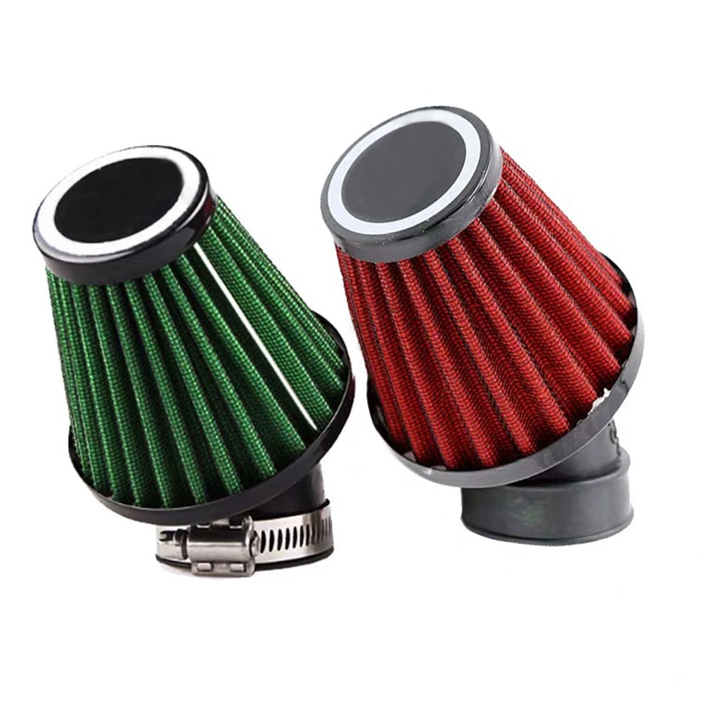 Мотоциклетный воздушный фильтр 28 мм зажим для очистки на 45 градусов изгиб