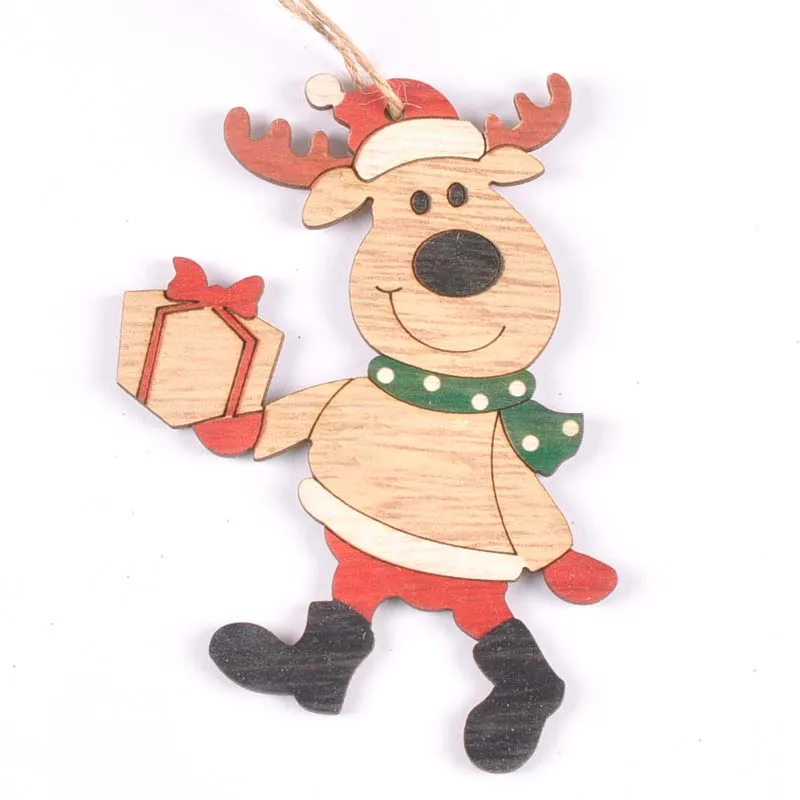 Рождественские деревянные подвесные Подвески с деревянными кристаллами