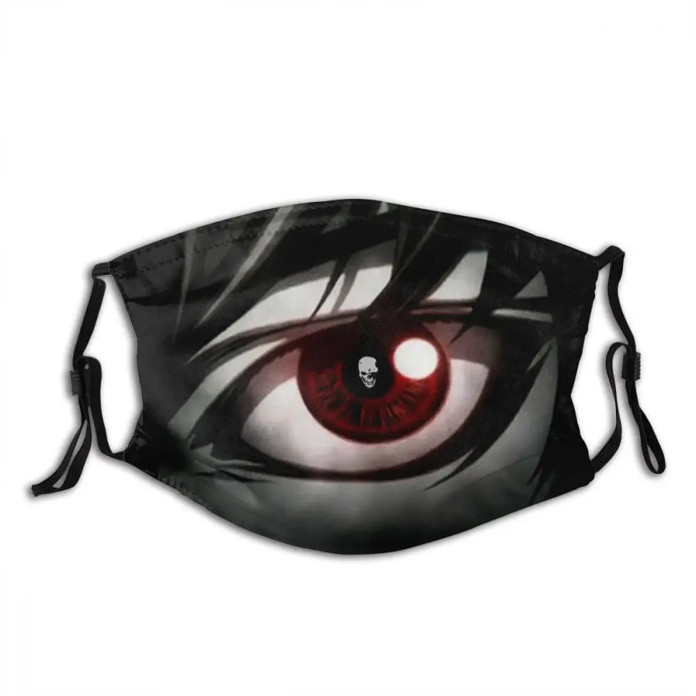 

Death Note Non-Disposable Mouth Face Mask One Piece Anti Haze Dust Mask With Filters Protection Mask Respirator Muffle