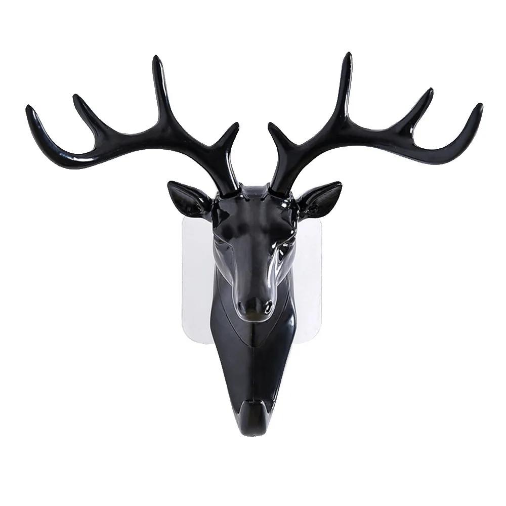 

Self Adhesive Hook Wall Deer Head Hook For Hanging Clothes Hat Scarf Key Deer Horns Hanger Rack Wall Decoration New z0114