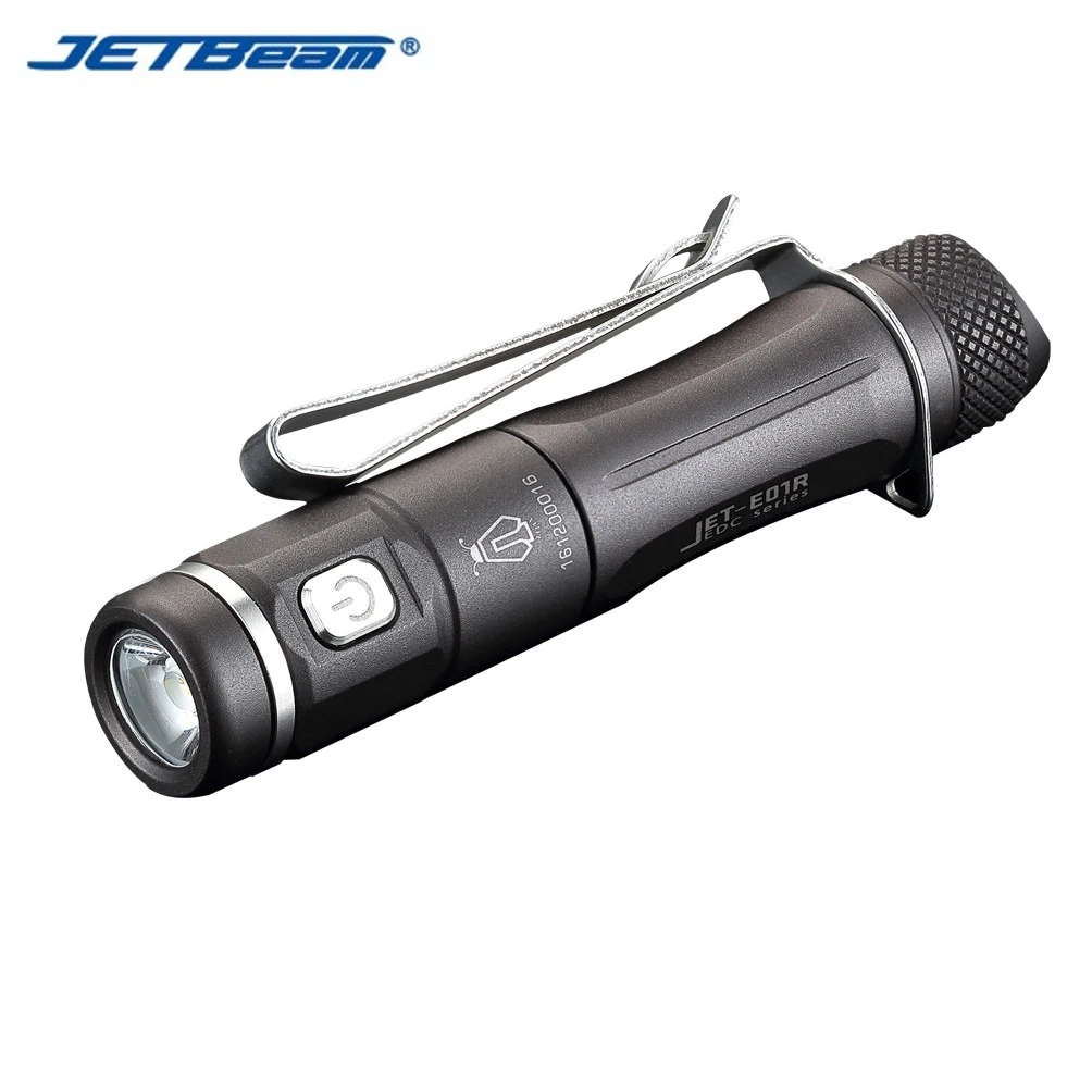 

JETBeam E01R 135LM Rechargeable Waterproof Mini Portable Flashlight Cree XP-G2 with Powerful Defensive Strobe Mode