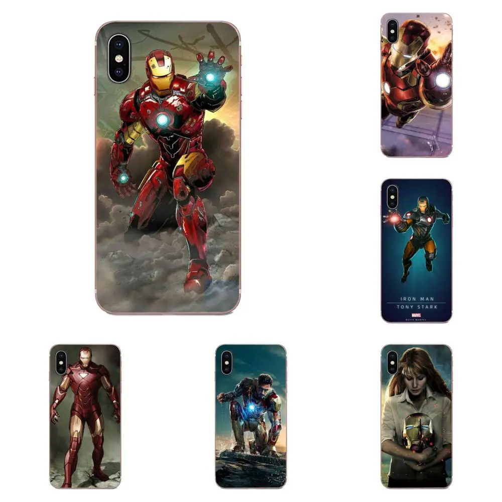 Мягкие чехлы для Galaxy Grand A3 A5 A7 A8 A9 A9S On5 On7 Plus Pro Star 2015 2016 2017 2018 Супергерой Железный человек