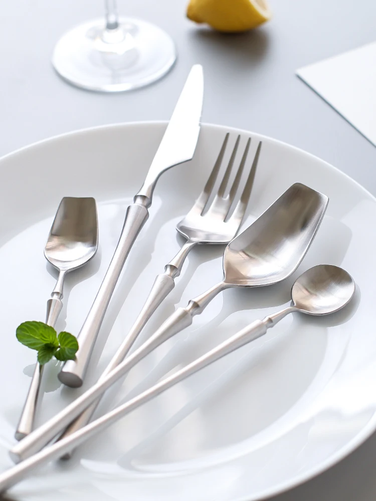 4pc Mirror Polishing Gold Dinnerware Cutlery Set Stainless Steel Utensils Kitchen Dinner Party Besteck Knife Fork Spoon EE6DC | Дом и сад