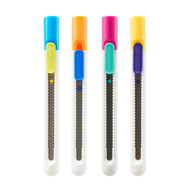 

M&G Pen style mini utility knife portable office pen style candy color art student manual paper cutter letter opener