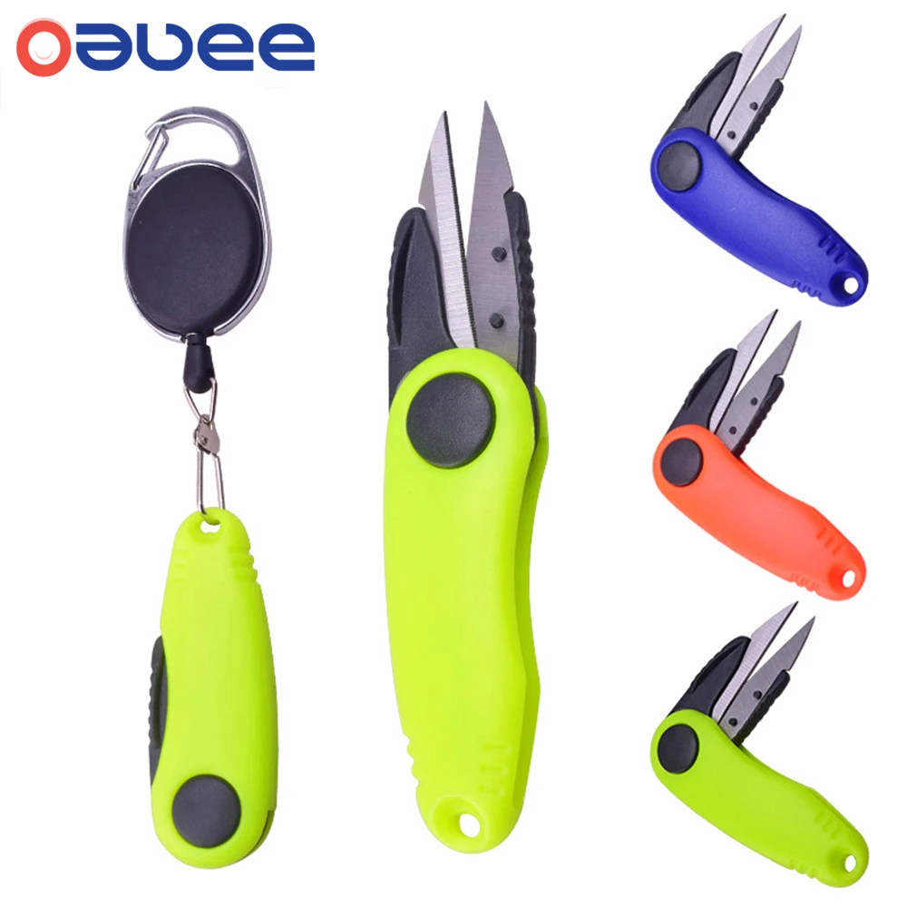 

Small Scissors Foldable Fishing kit Shrimp-type Fishing Line Cutter Clipper Nipper Hook Sharpener Fly Tying Tool Tackle Gear