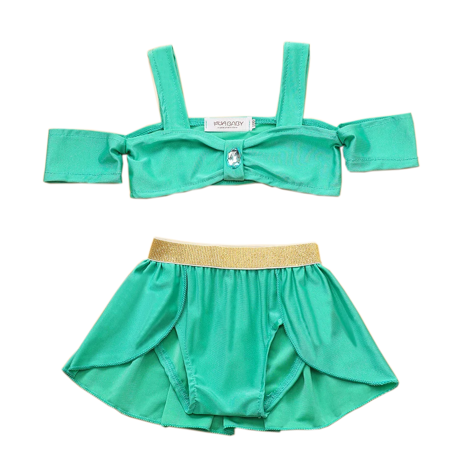 Женский слитный купальник принцессы сплошной купальный костюм для маленьких