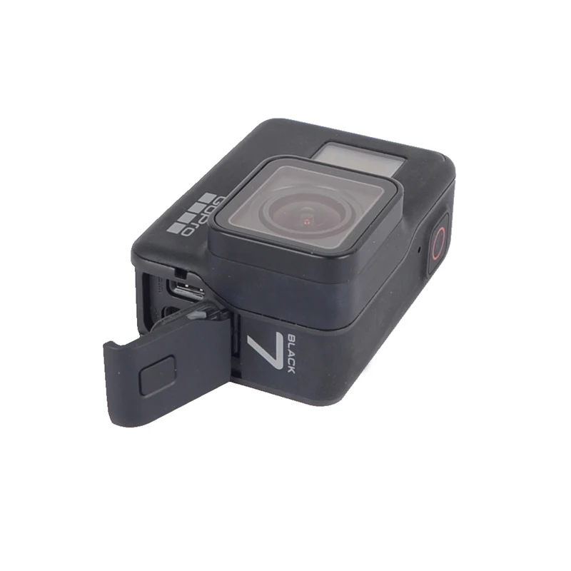 Для GoPro Hero 4 5 6 7 черный оригинальные аксессуары Рамка передняя дверь Лицевая панель/стекло с УФ фильтром объектив/батарея USB чехол
