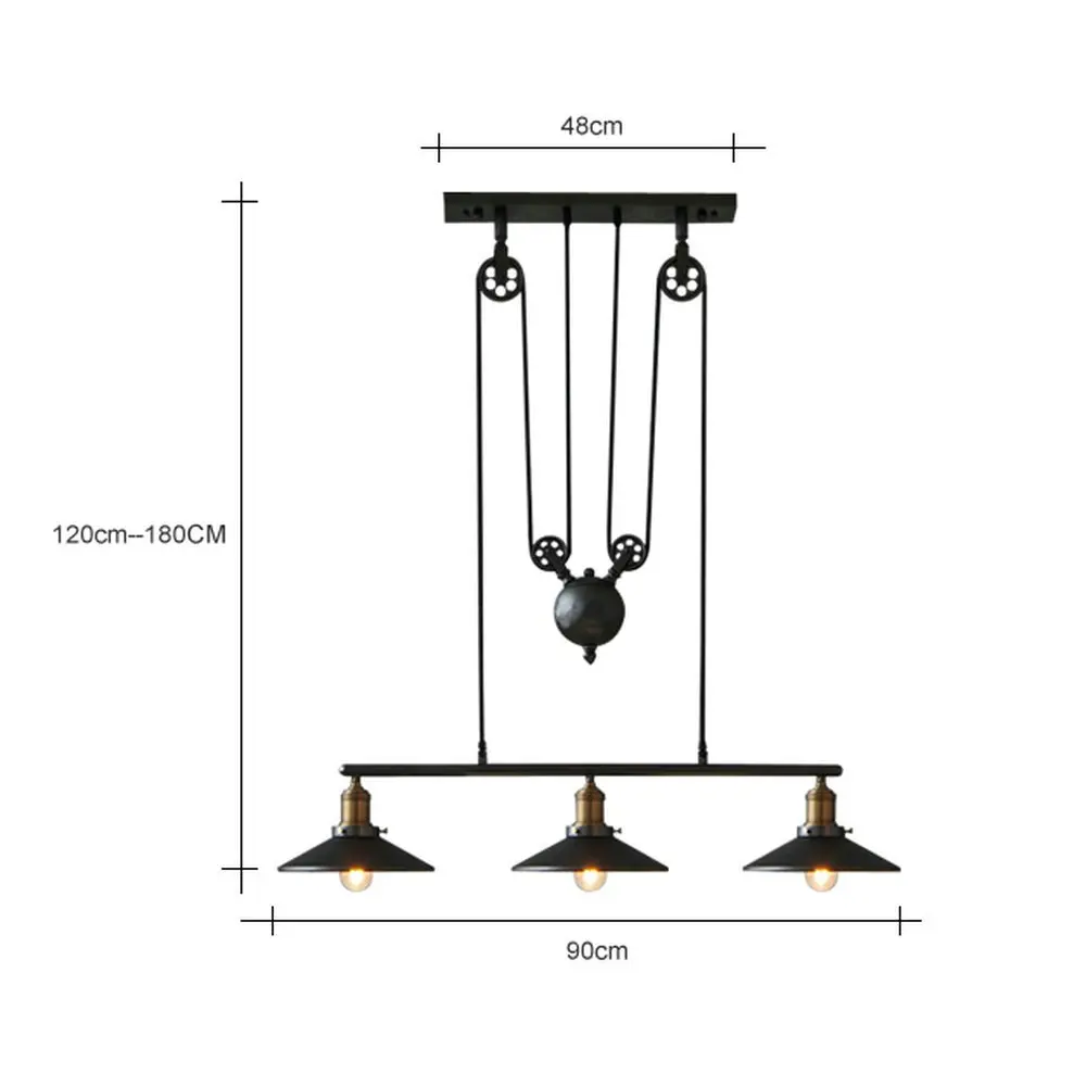 Винтажный подвесной светильник в стиле индастриал для спальни винтажная лампа