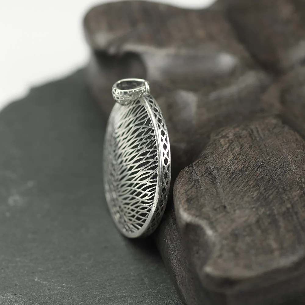 Ожерелья и кулоны Настоящее серебро 925 пробы подвески для женщин полый дизайн