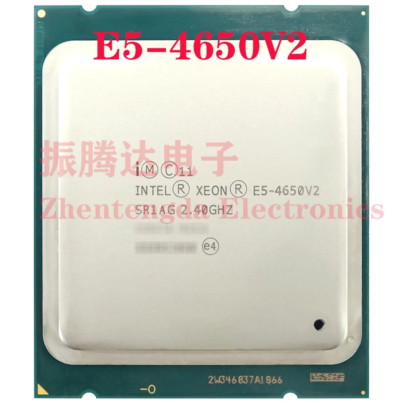 

Intel Xeon E5-4650 V2 SR1AG 2.40GHz 25M 10 Core 20 Threads 25MB LGA-2011 Server CPU Processor