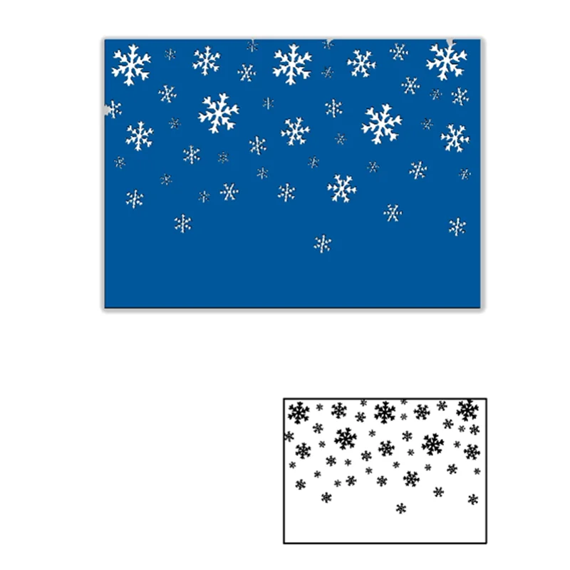 

Kokorosa Snowflake Frame Border Dies for Card Making Merry Christmas Metal Cutting Dies Scrapbooking Craft Dies Stencil Die Cut