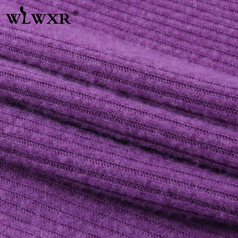 WLWXR Повседневное трикотажное облегающее платье для женщин с длинным рукавом